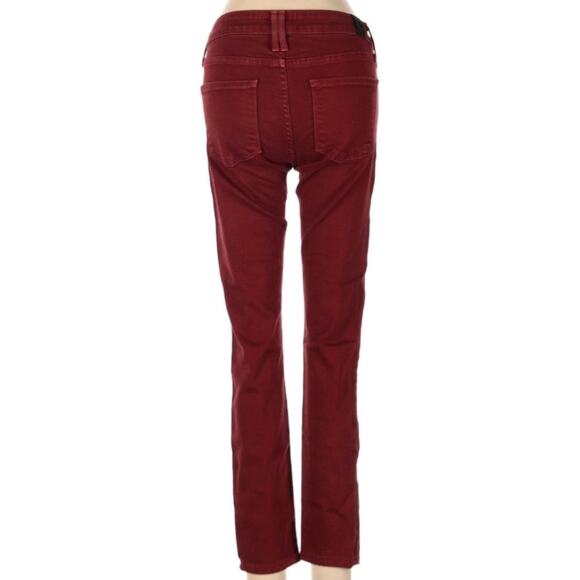 Vince Dark Red Size 24 Skinny Jeans - Picture 3 of 5